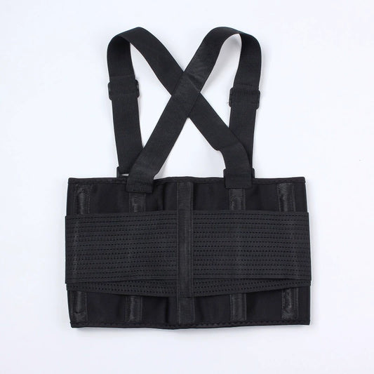 Work Back Support Belt With Shoulder Straps