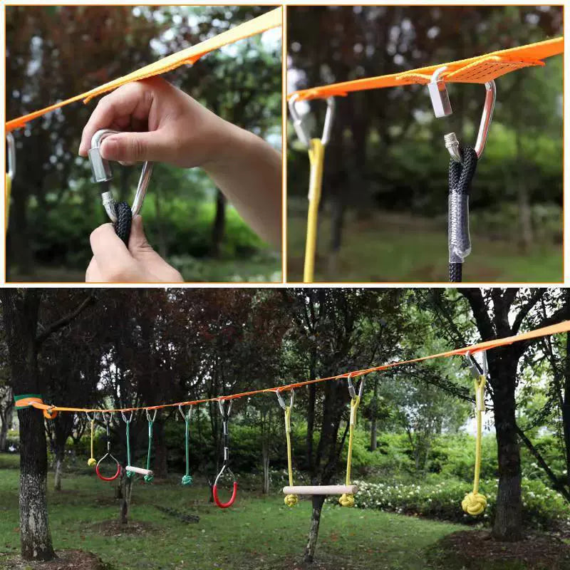 Backyard Outdoor Climbing Balance Play Set