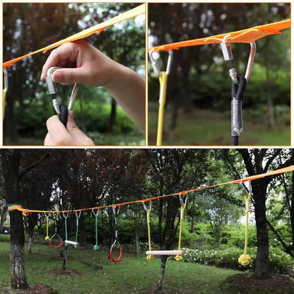 Backyard Outdoor Climbing Balance Play Set