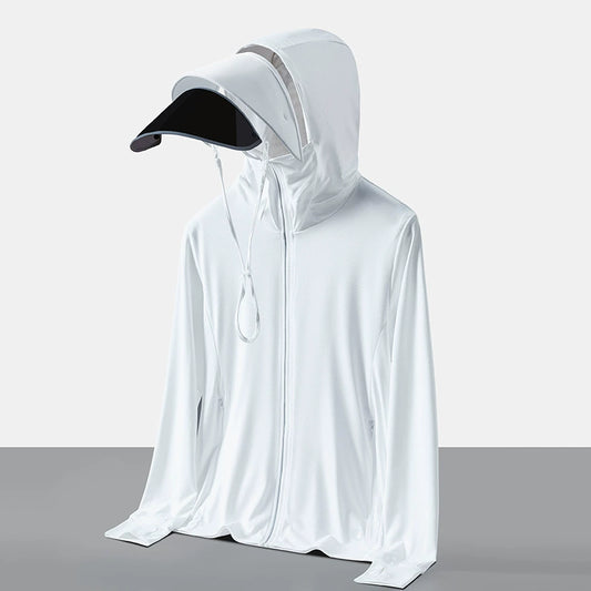 UPF50+ Sun Jacket With Detachable Visor