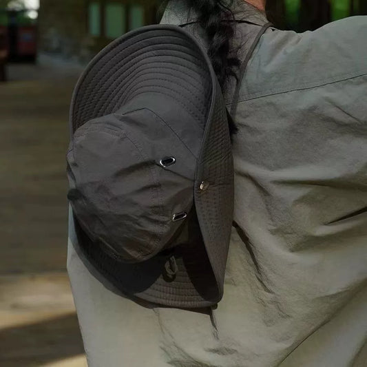 UPF50+ Wide Brim Sun Bucket Hat