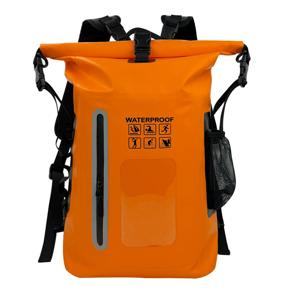 25L Roll‑Top Waterproof Dry Backpack