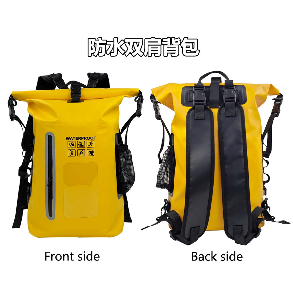 25L Roll‑Top Waterproof Dry Backpack