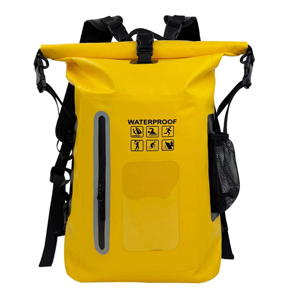 25L Roll‑Top Waterproof Dry Backpack