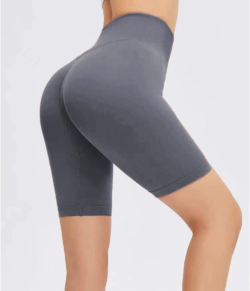 High Waist Peach Lifting Seamless Yoga Biker Shorts