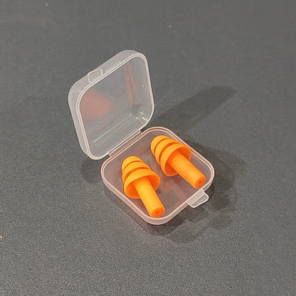 Waterproof Silicone Swimming Ear Plugs with Storage Box