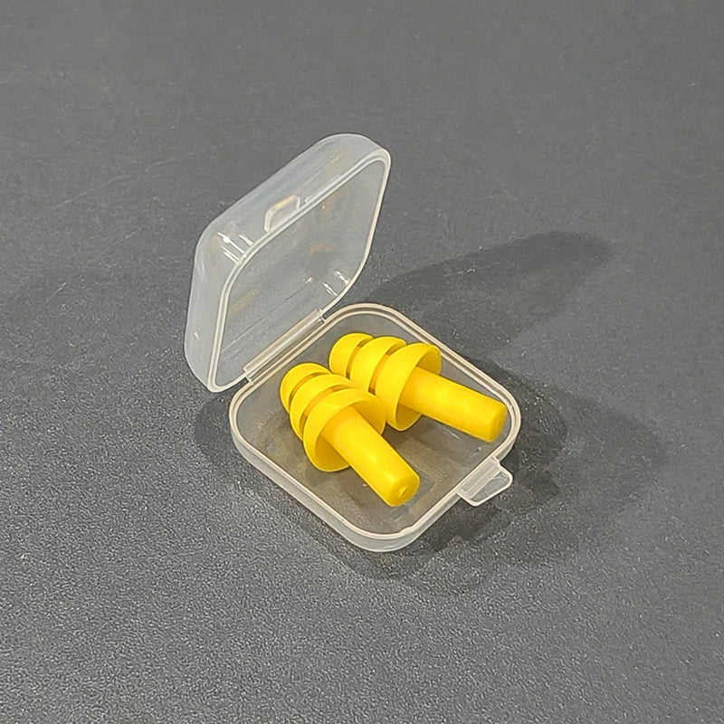 Waterproof Silicone Swimming Ear Plugs with Storage Box
