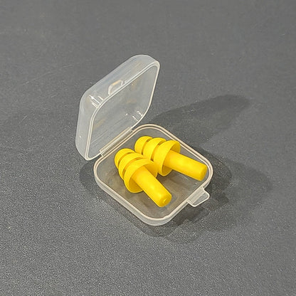 Waterproof Silicone Swimming Ear Plugs with Storage Box