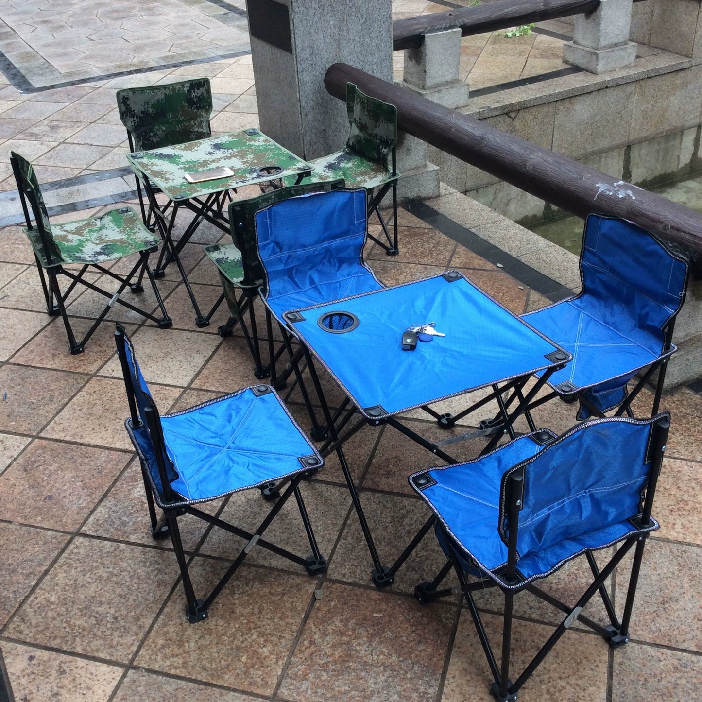 Outdoor Folding Table & Chair Set
