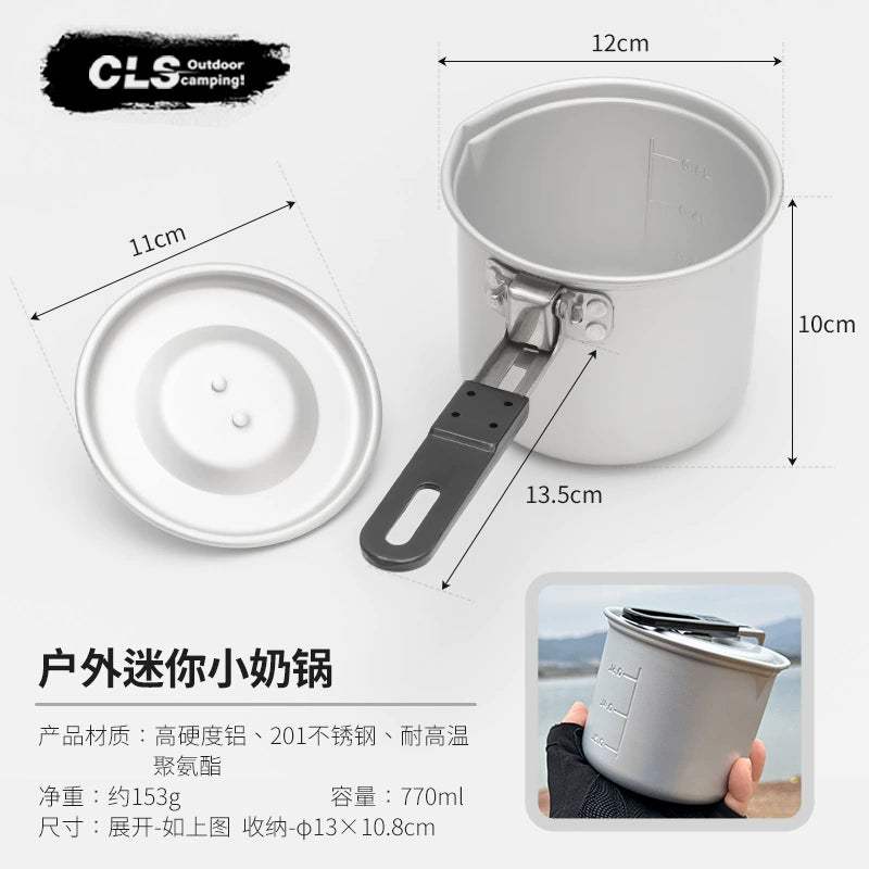 770ml Lightweight Camping Pot with Folding Handle