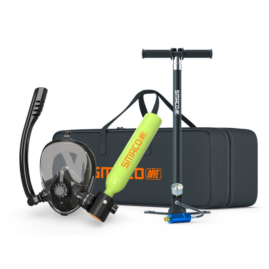 SMACODIVE 0.5L Mini Scuba Tank Set Portable Diving Breath System