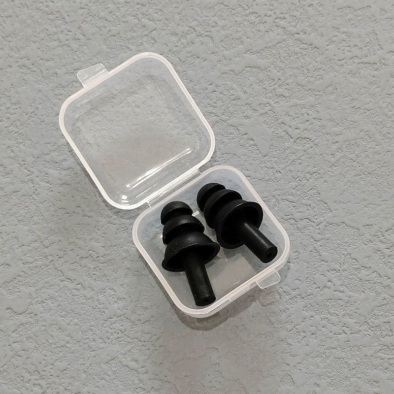 Waterproof Silicone Swimming Ear Plugs with Storage Box