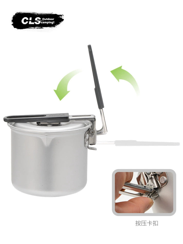 770ml Lightweight Camping Pot with Folding Handle