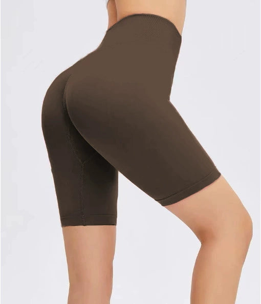 High Waist Peach Lifting Seamless Yoga Biker Shorts