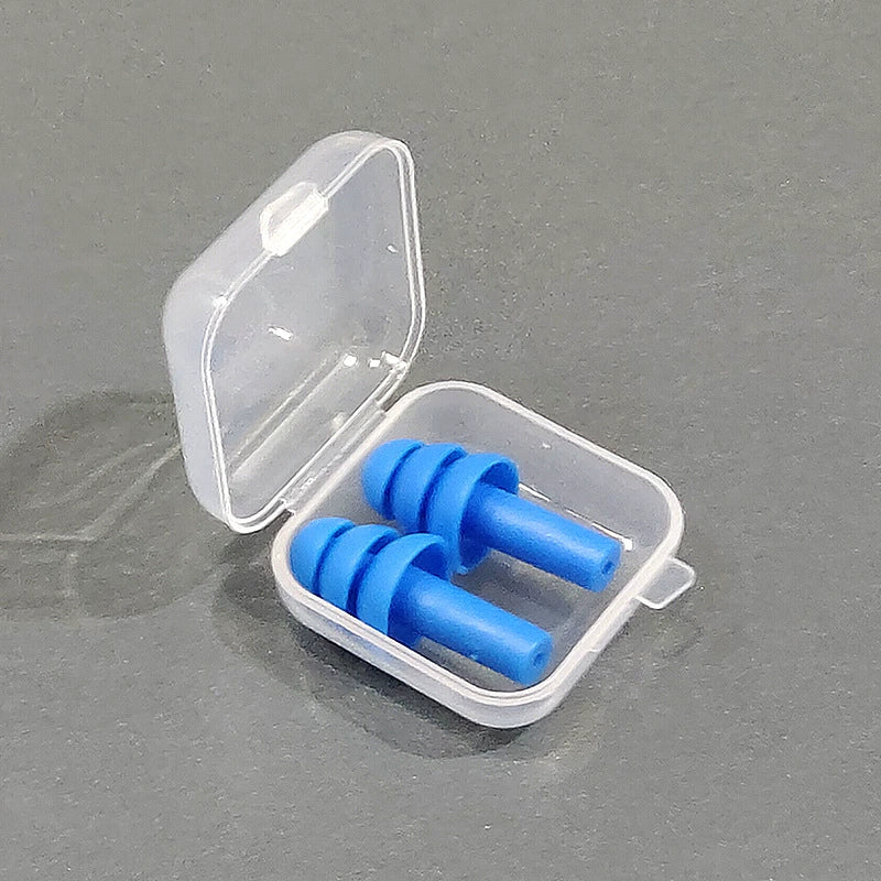 Waterproof Silicone Swimming Ear Plugs with Storage Box