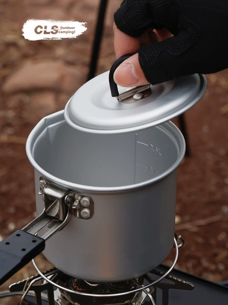 770ml Lightweight Camping Pot with Folding Handle