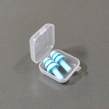 Waterproof Silicone Swimming Ear Plugs with Storage Box