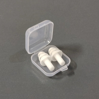 Waterproof Silicone Swimming Ear Plugs with Storage Box