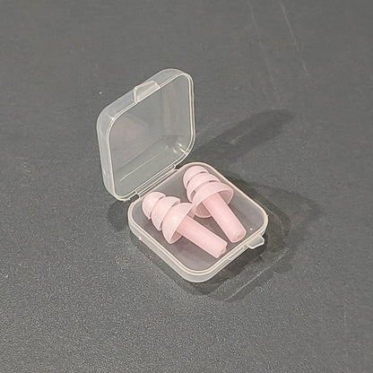 Waterproof Silicone Swimming Ear Plugs with Storage Box
