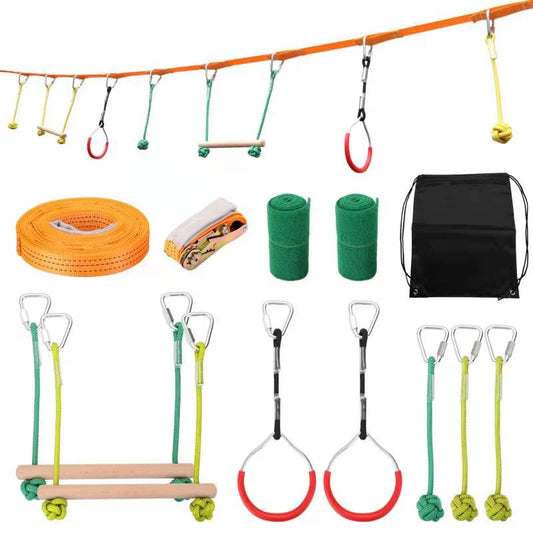 Backyard Outdoor Climbing Balance Play Set