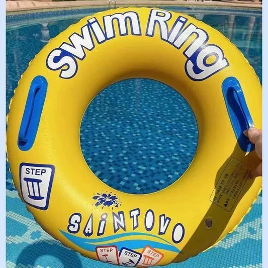 Inflatable Swim Ring with Handles